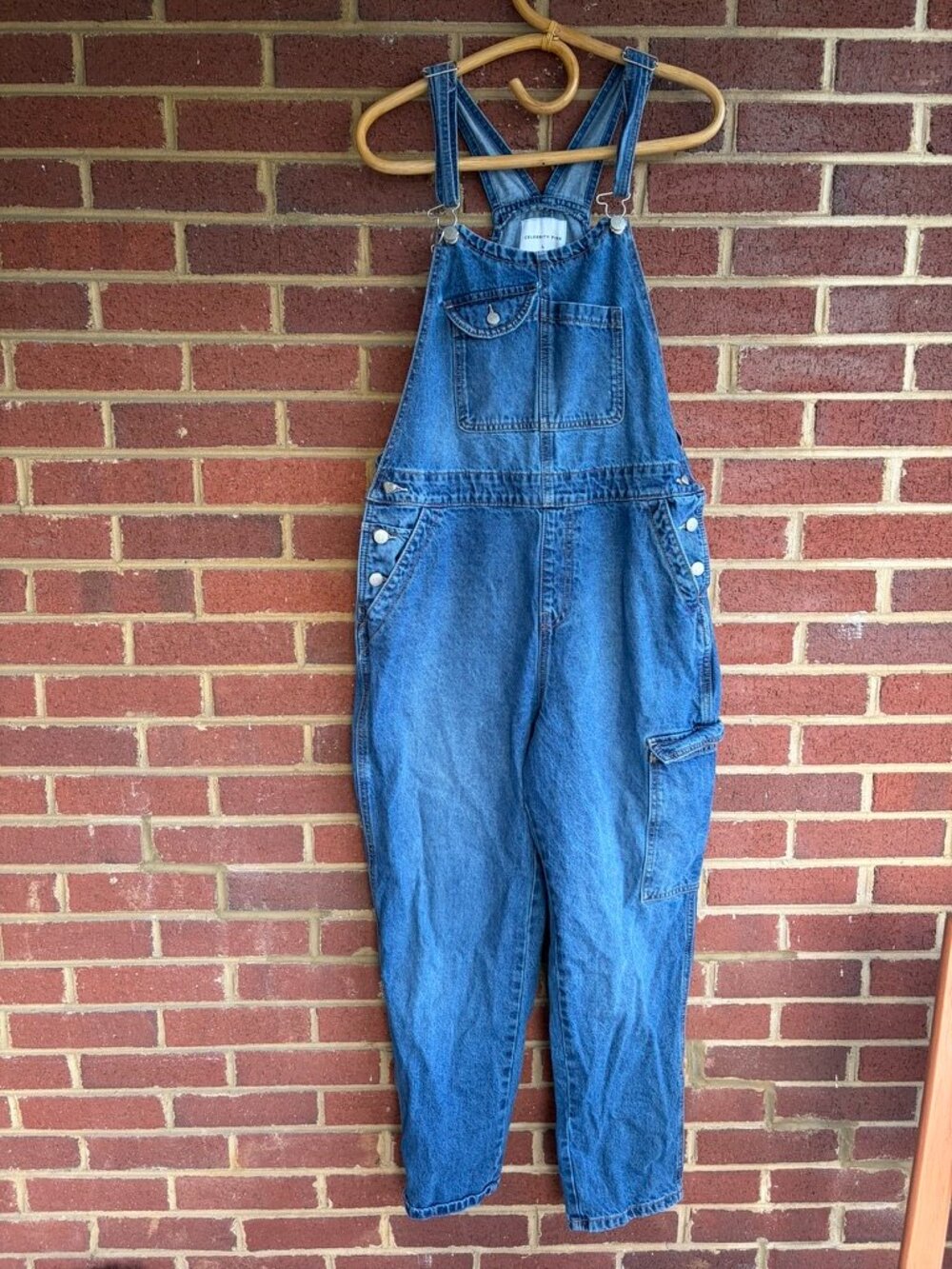 Celebrity Pink Denim Overalls Women's Large